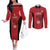 Egypt Basketball Custom Couples Matching Off The Shoulder Long Sleeve Dress and Long Sleeve Button Shirt Go Pharaohs - Wonder Print Shop