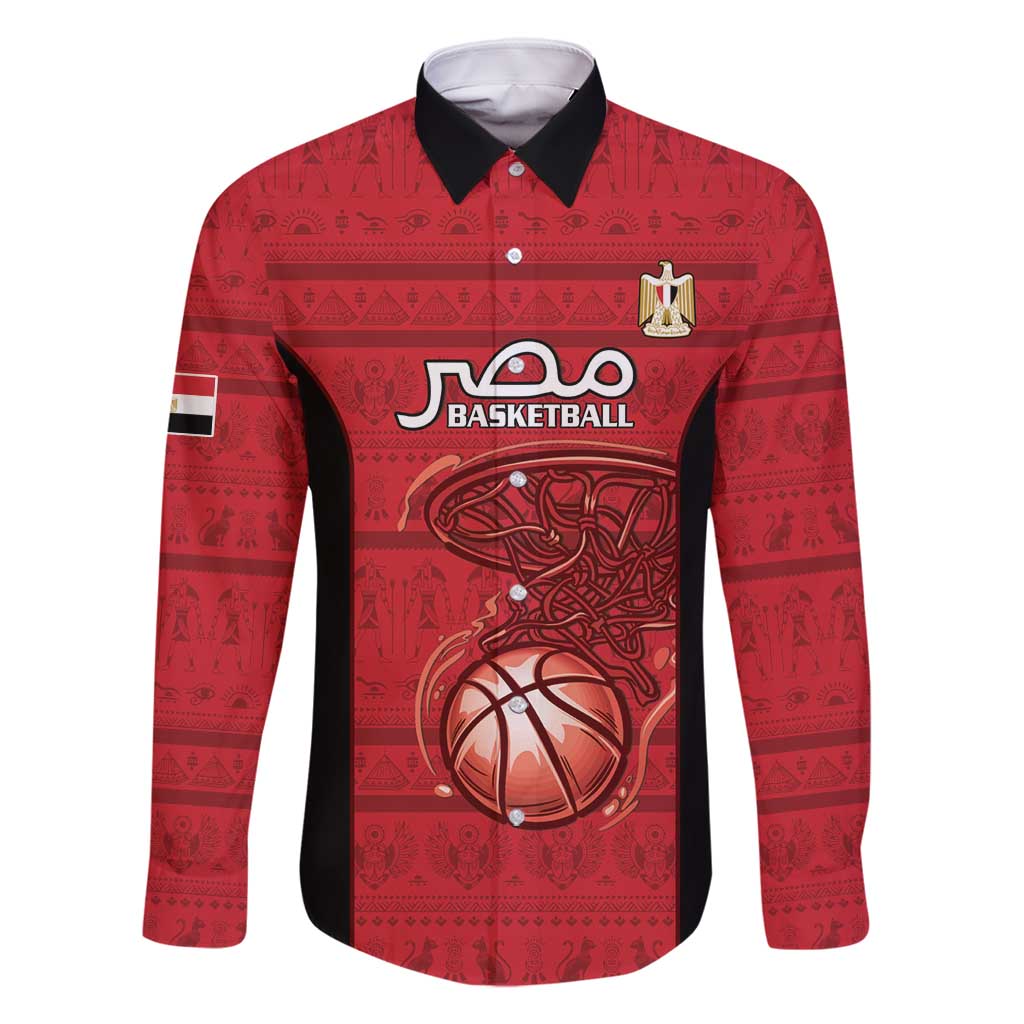 Egypt Basketball Custom Family Matching Off Shoulder Short Dress and Hawaiian Shirt Go Pharaohs - Wonder Print Shop