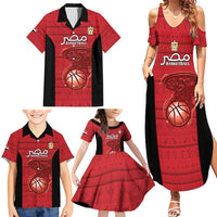 Egypt Basketball Custom Family Matching Summer Maxi Dress and Hawaiian Shirt Go Pharaohs - Wonder Print Shop