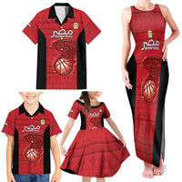 Egypt Basketball Custom Family Matching Tank Maxi Dress and Hawaiian Shirt Go Pharaohs - Wonder Print Shop