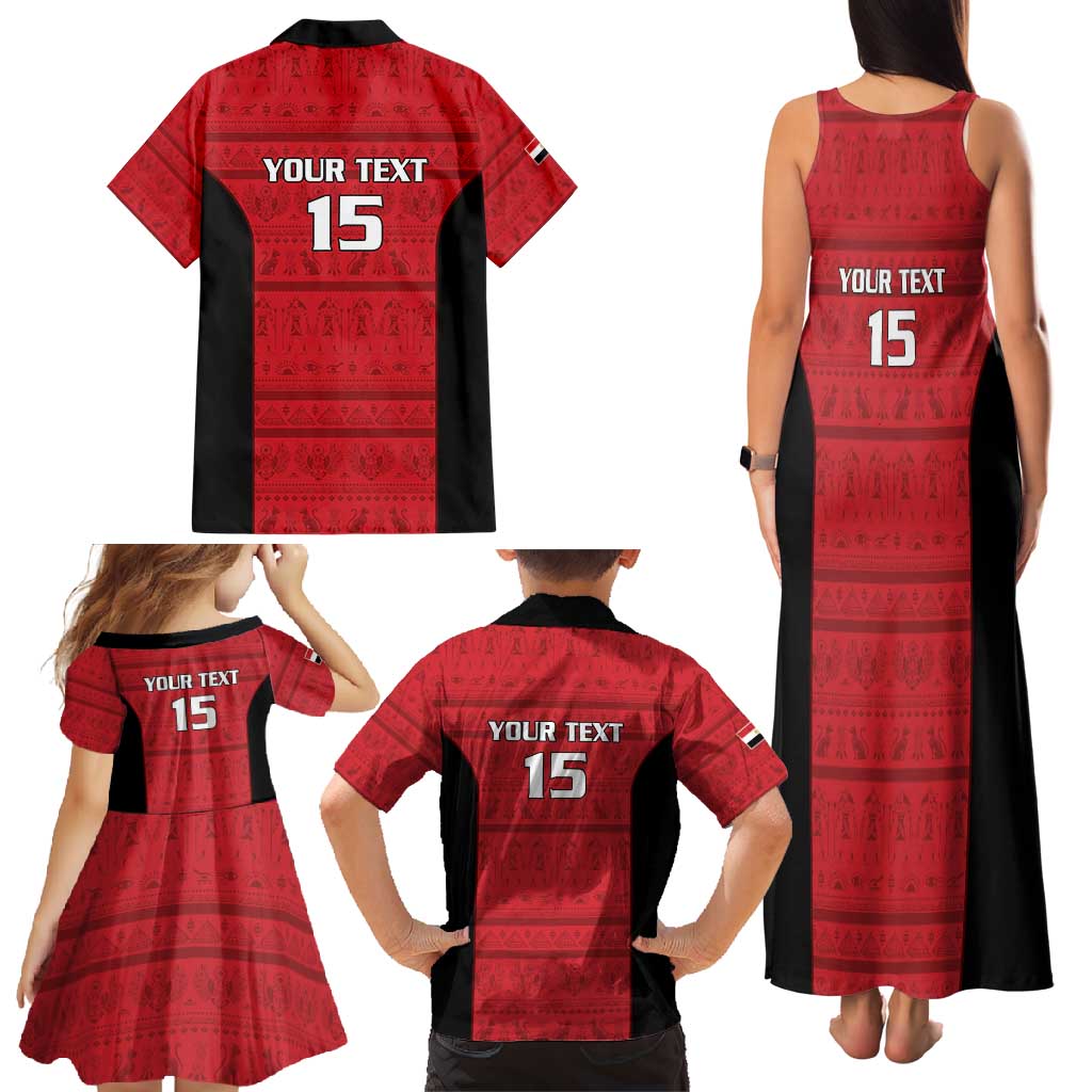 Egypt Basketball Custom Family Matching Tank Maxi Dress and Hawaiian Shirt Go Pharaohs - Wonder Print Shop