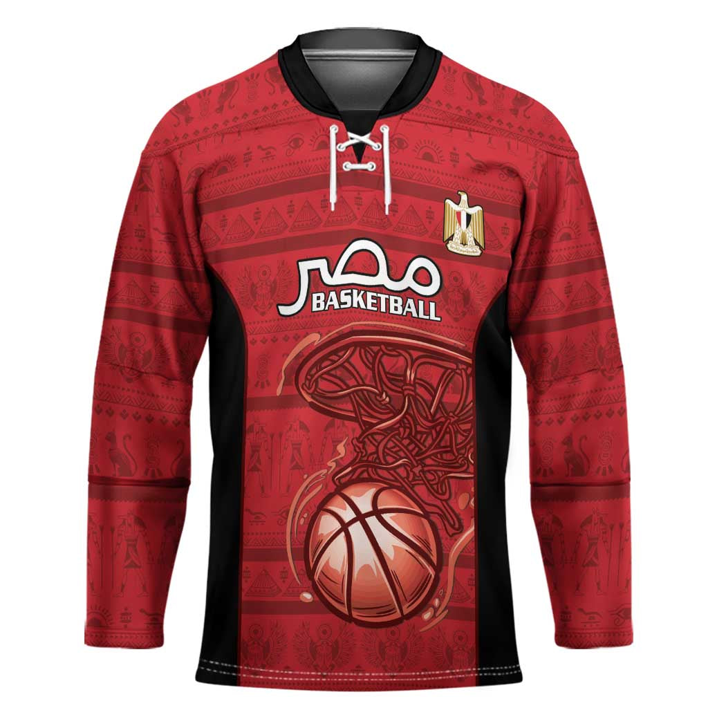 Egypt Basketball Custom Hockey Jersey Go Pharaohs - Wonder Print Shop