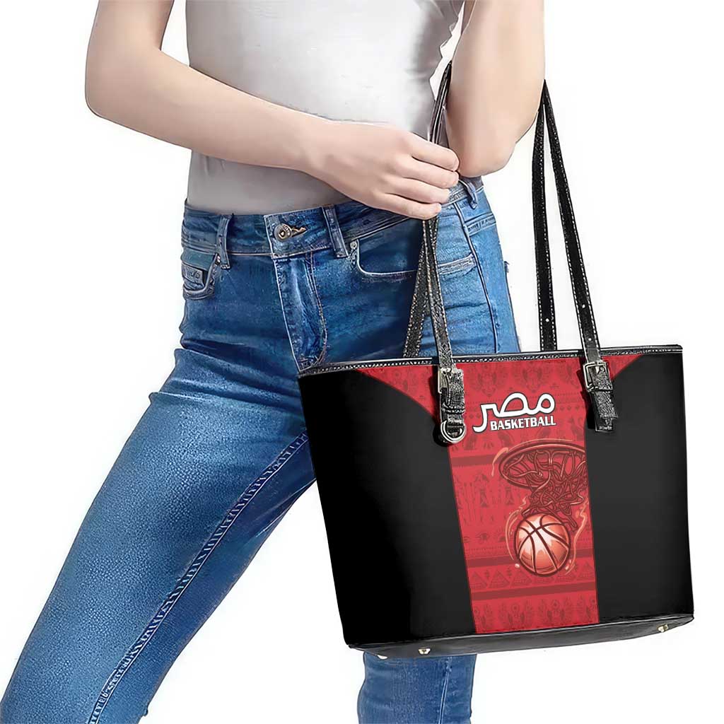 Egypt Basketball Leather Tote Bag Go Pharaohs - Wonder Print Shop