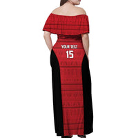 Egypt Basketball Custom Off Shoulder Maxi Dress Go Pharaohs - Wonder Print Shop