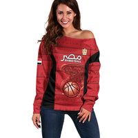 Egypt Basketball Custom Off Shoulder Sweater Go Pharaohs - Wonder Print Shop