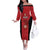 Egypt Basketball Custom Off The Shoulder Long Sleeve Dress Go Pharaohs - Wonder Print Shop