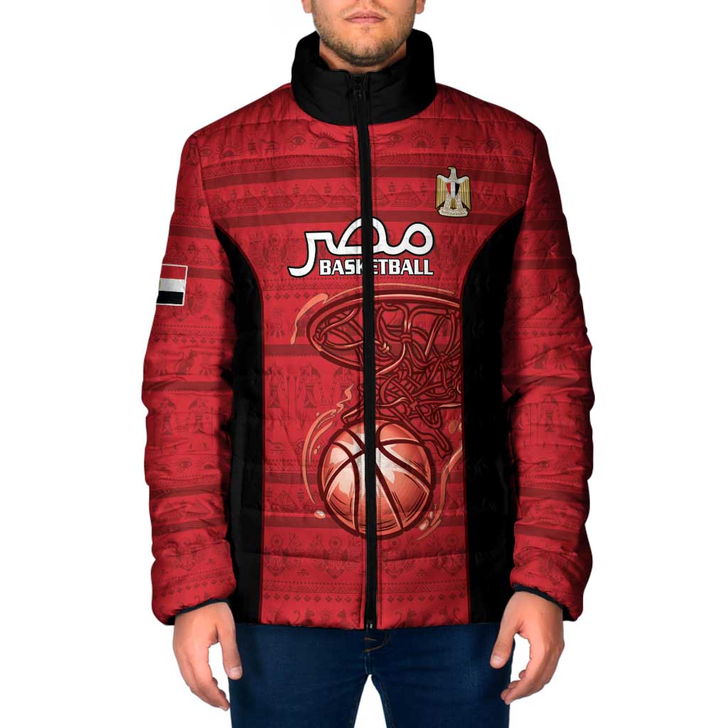 Egypt Basketball Custom Padded Jacket Go Pharaohs - Wonder Print Shop
