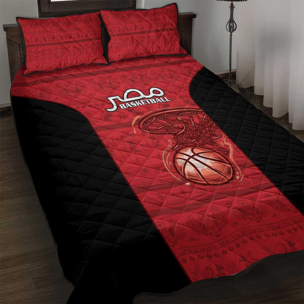 Egypt Basketball Quilt Bed Set Go Pharaohs - Wonder Print Shop