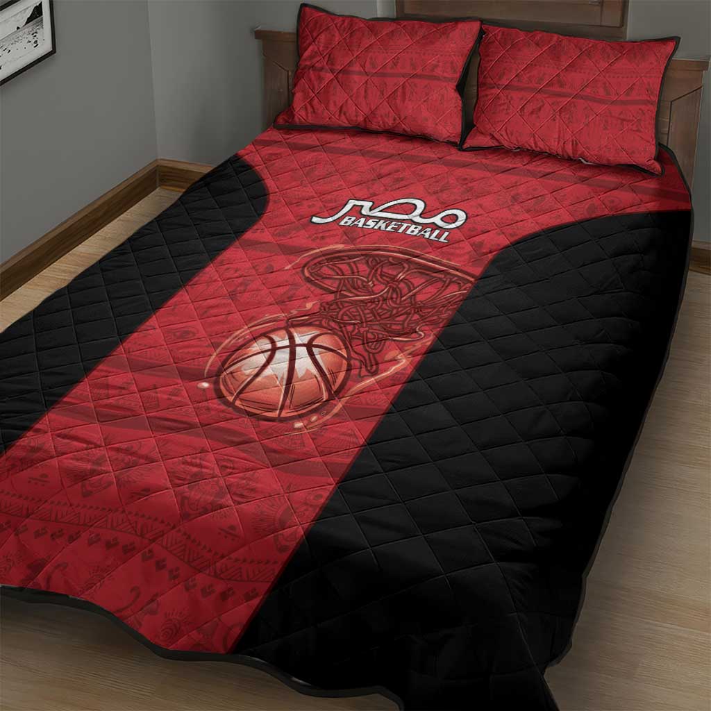 Egypt Basketball Quilt Bed Set Go Pharaohs - Wonder Print Shop