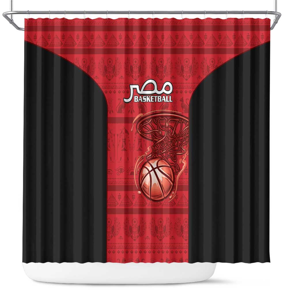 Egypt Basketball Shower Curtain Go Pharaohs - Wonder Print Shop