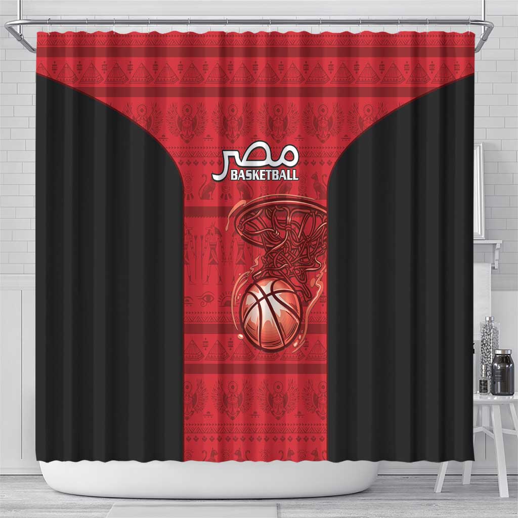 Egypt Basketball Shower Curtain Go Pharaohs - Wonder Print Shop