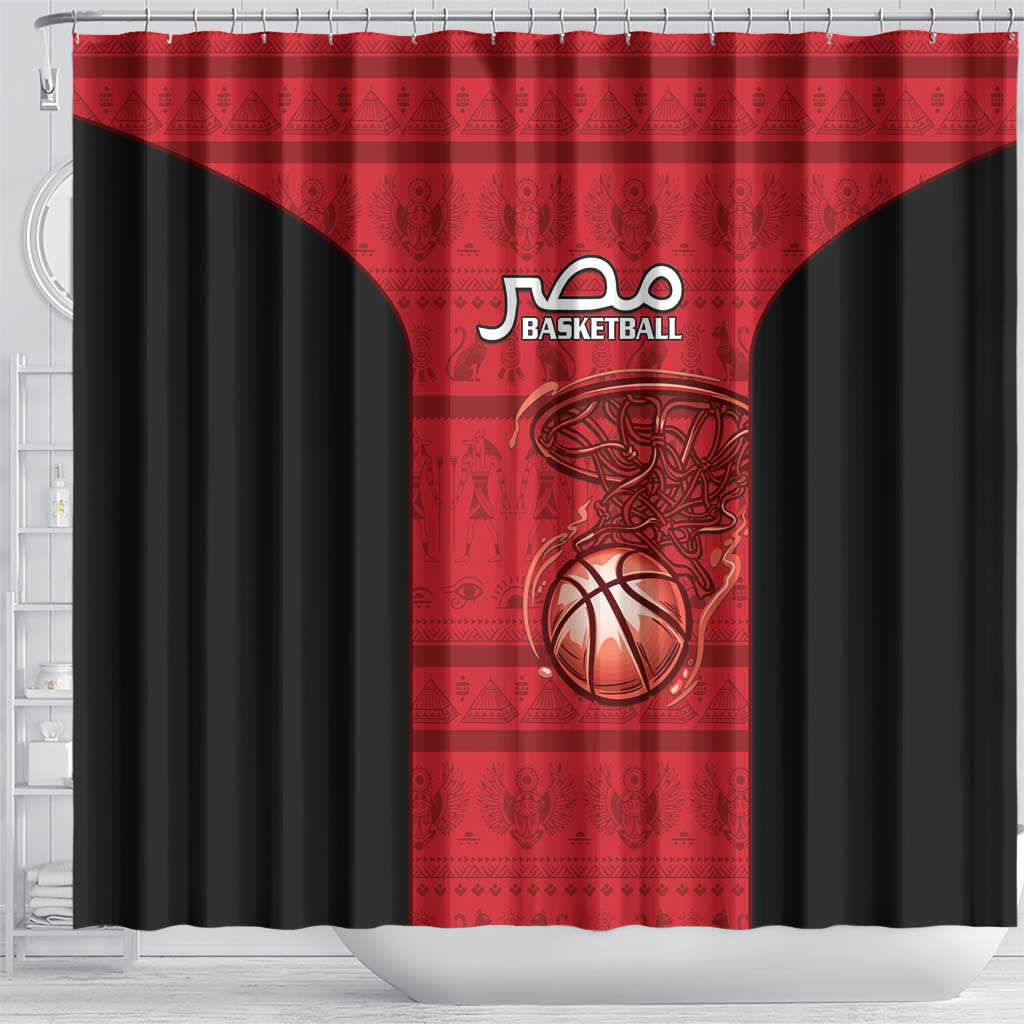 Egypt Basketball Shower Curtain Go Pharaohs - Wonder Print Shop