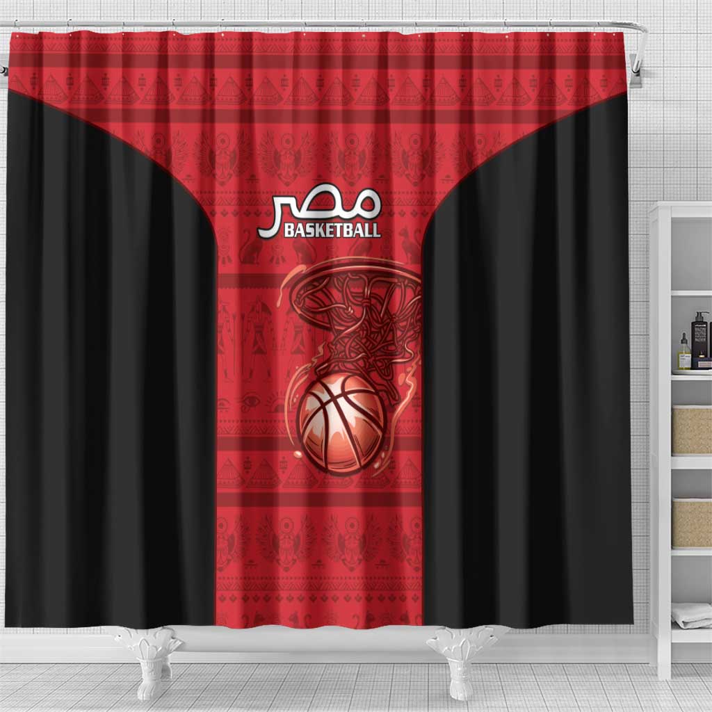 Egypt Basketball Shower Curtain Go Pharaohs - Wonder Print Shop