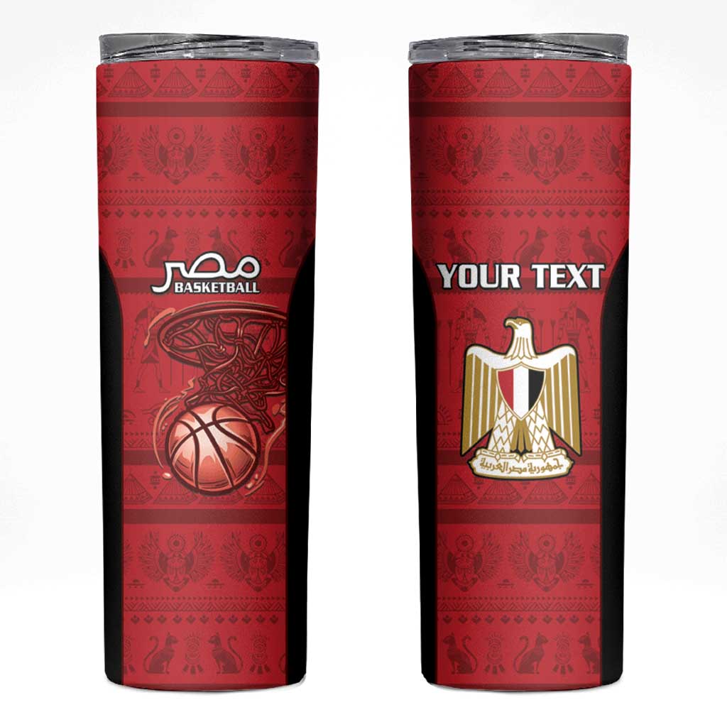 Egypt Basketball Custom Skinny Tumbler Go Pharaohs - Wonder Print Shop
