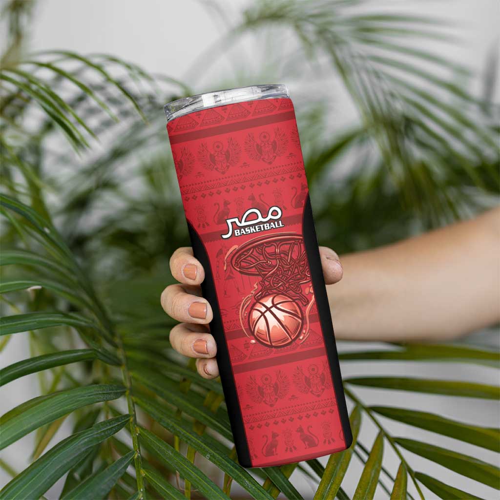 Egypt Basketball Custom Skinny Tumbler Go Pharaohs - Wonder Print Shop