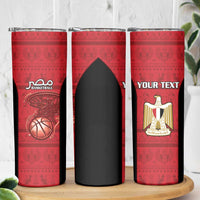 Egypt Basketball Custom Skinny Tumbler Go Pharaohs - Wonder Print Shop