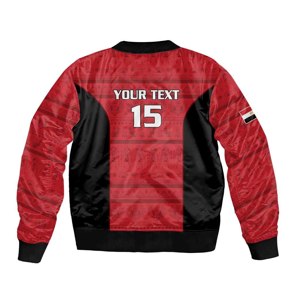 Egypt Basketball Custom Sleeve Zip Bomber Jacket Go Pharaohs - Wonder Print Shop