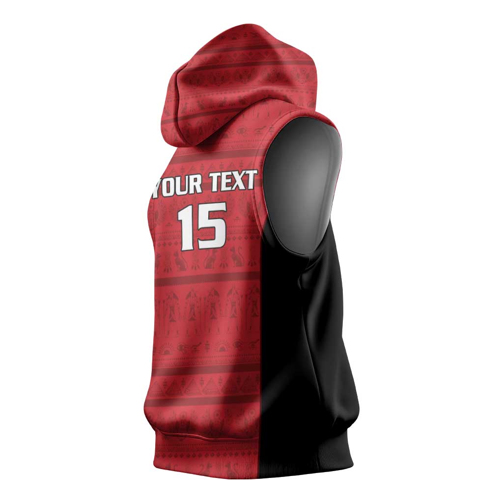 Egypt Basketball Custom Sleeveless Hoodie Go Pharaohs - Wonder Print Shop