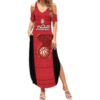 Egypt Basketball Custom Summer Maxi Dress Go Pharaohs - Wonder Print Shop