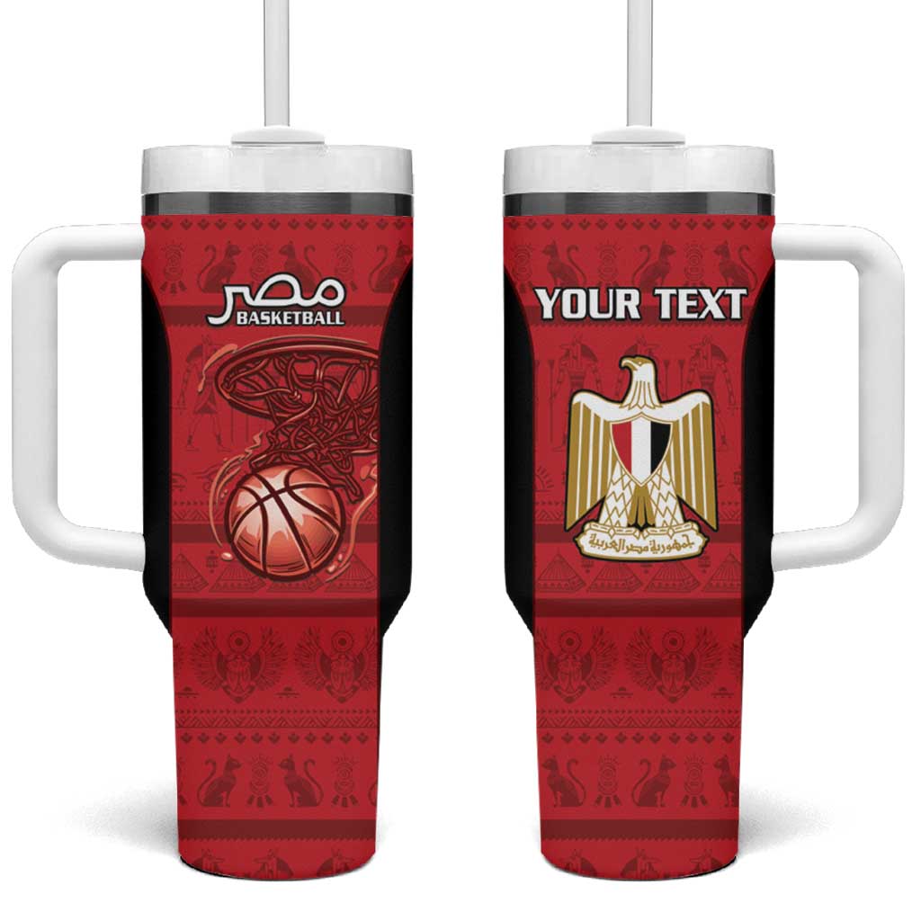 Egypt Basketball Custom Tumbler With Handle Go Pharaohs - Wonder Print Shop