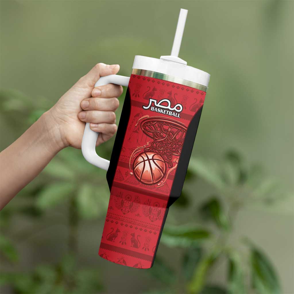 Egypt Basketball Custom Tumbler With Handle Go Pharaohs - Wonder Print Shop