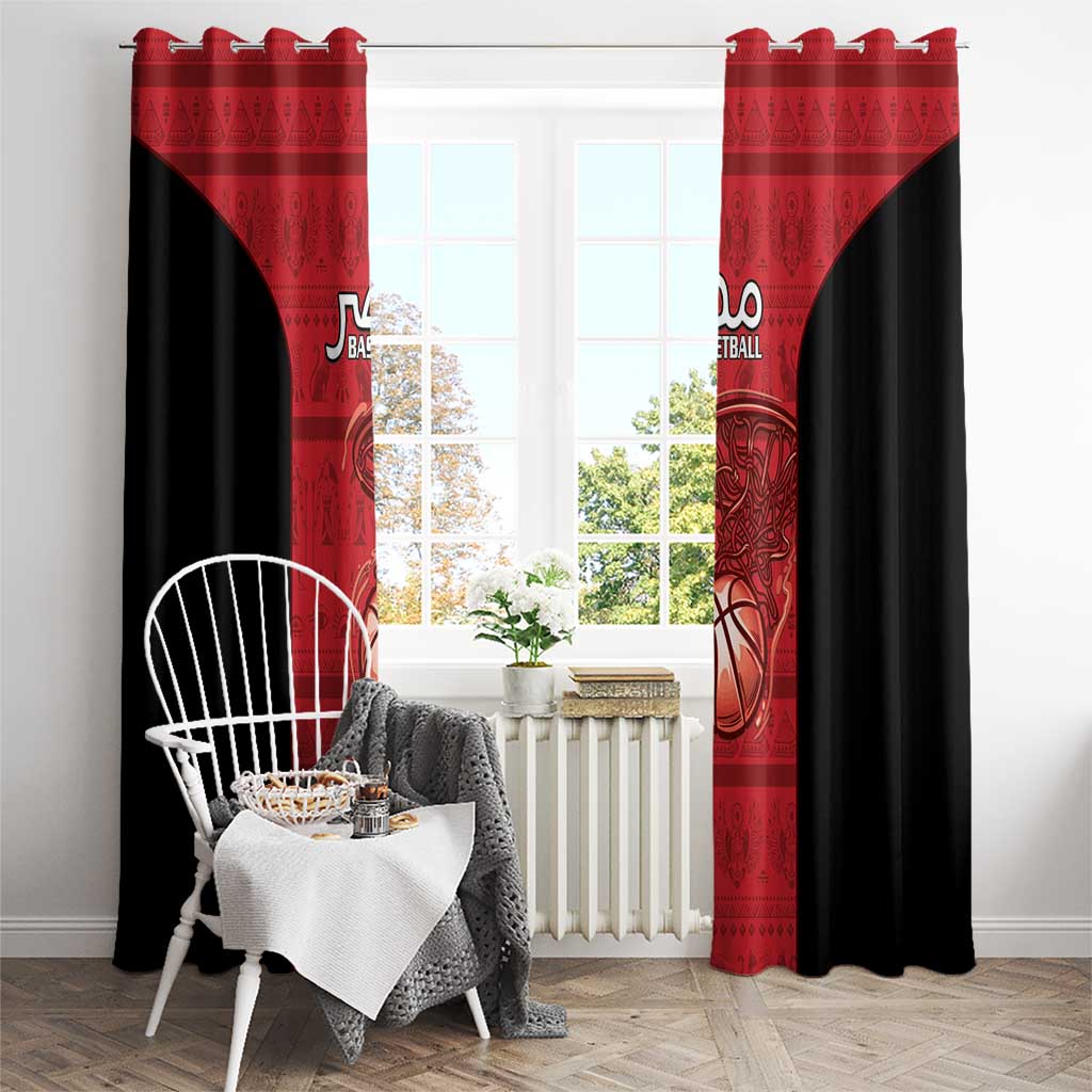 Egypt Basketball Window Curtain Go Pharaohs - Wonder Print Shop