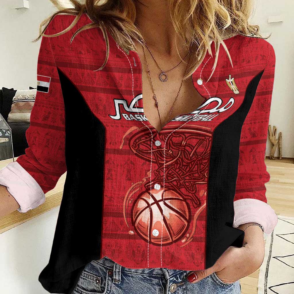 Egypt Basketball Custom Women Casual Shirt Go Pharaohs - Wonder Print Shop
