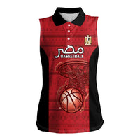Egypt Basketball Custom Women Sleeveless Polo Shirt Go Pharaohs - Wonder Print Shop