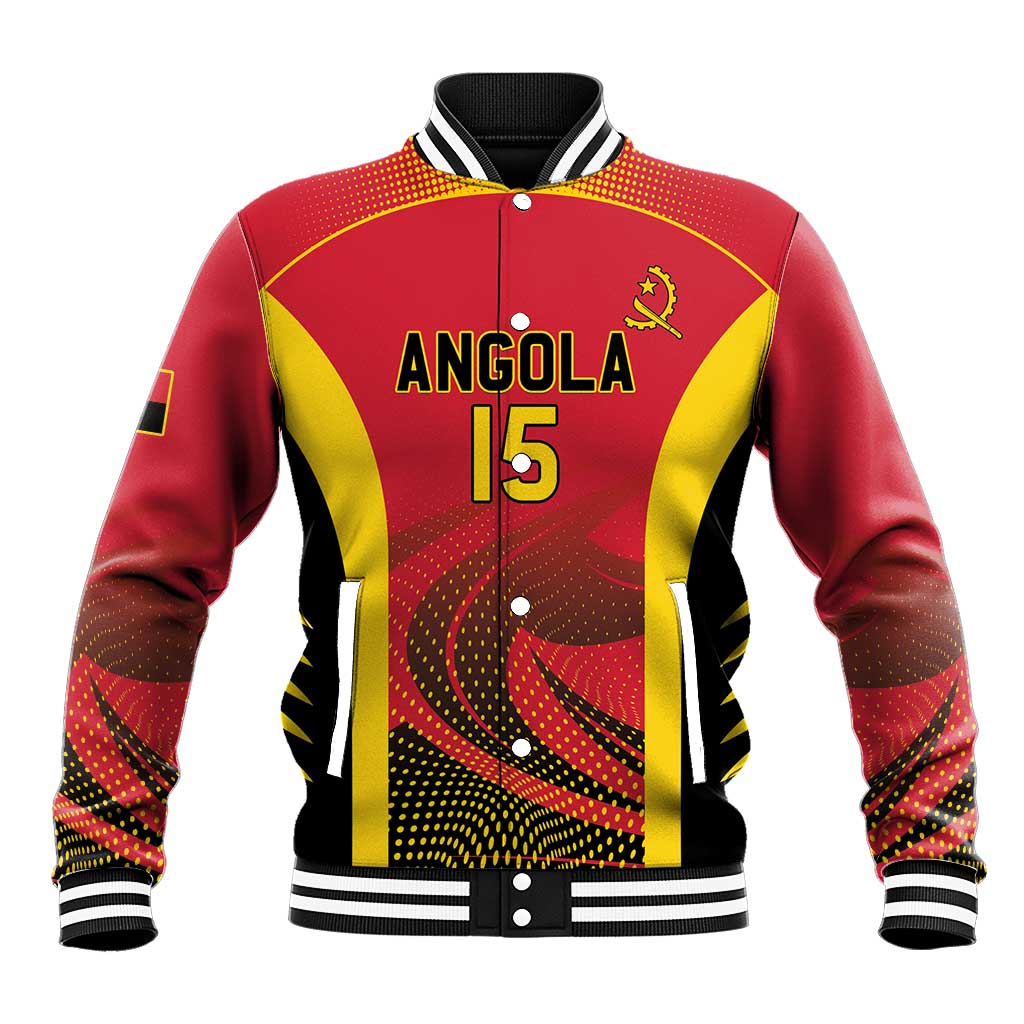 Angola Basketball Custom Baseball Jacket Go Champions - Wonder Print Shop