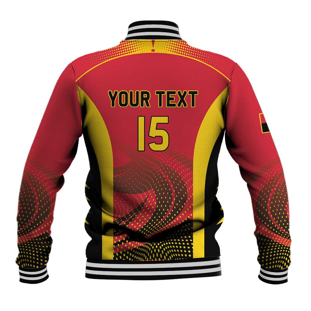 Angola Basketball Custom Baseball Jacket Go Champions - Wonder Print Shop