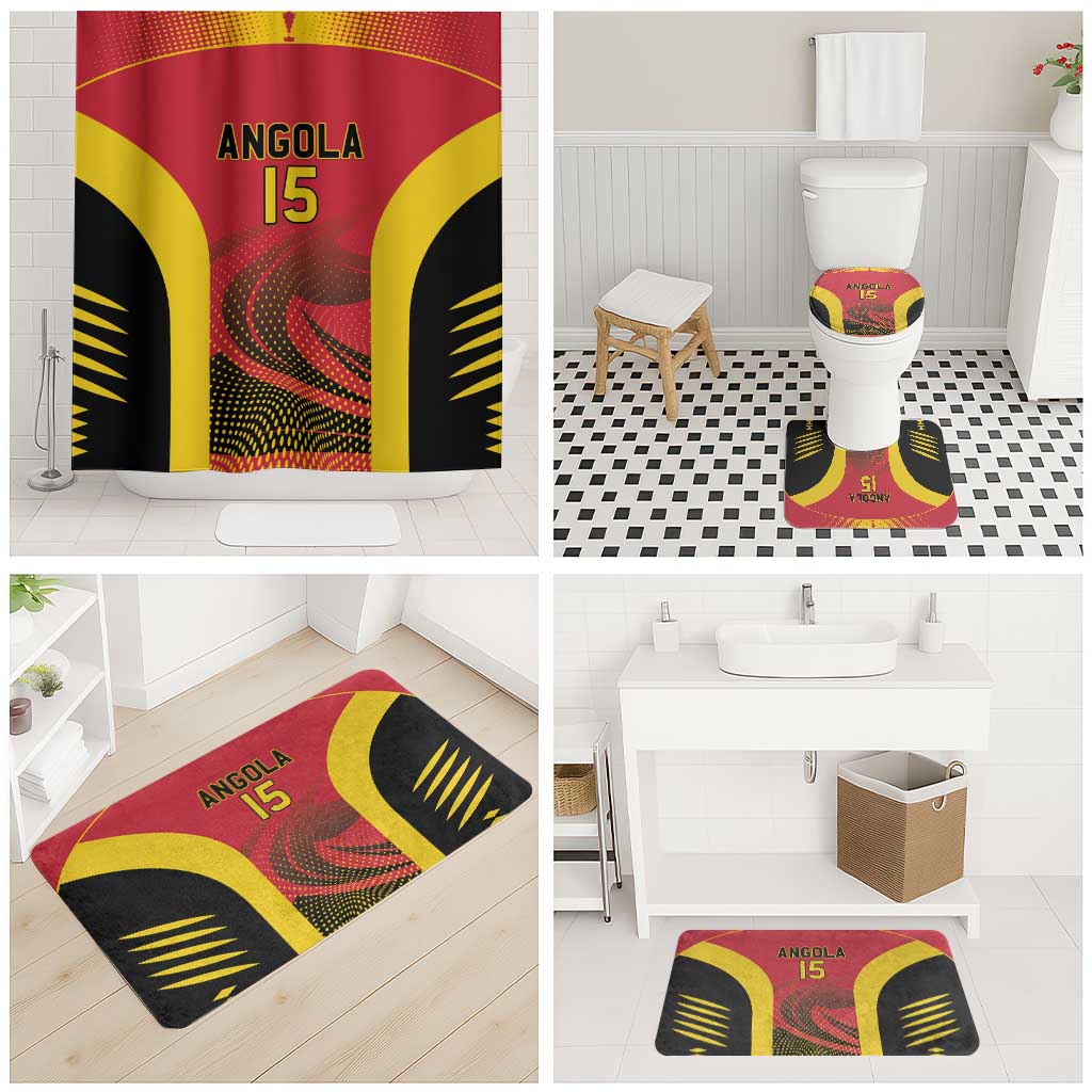 Angola Basketball Custom Bathroom Set Go Champions - Wonder Print Shop
