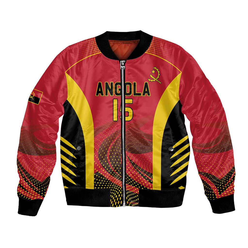 Angola Basketball Custom Bomber Jacket Go Champions - Wonder Print Shop