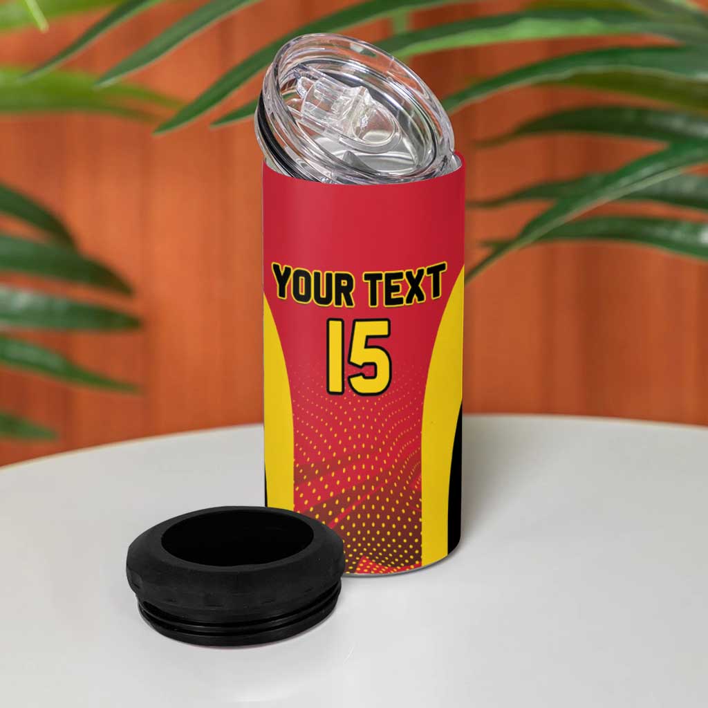 Angola Basketball Custom 4 in 1 Can Cooler Tumbler Go Champions - Wonder Print Shop