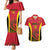 Angola Basketball Custom Couples Matching Mermaid Dress and Hawaiian Shirt Go Champions - Wonder Print Shop