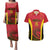 Angola Basketball Custom Couples Matching Puletasi and Hawaiian Shirt Go Champions - Wonder Print Shop