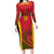 Angola Basketball Custom Family Matching Long Sleeve Bodycon Dress and Hawaiian Shirt Go Champions - Wonder Print Shop