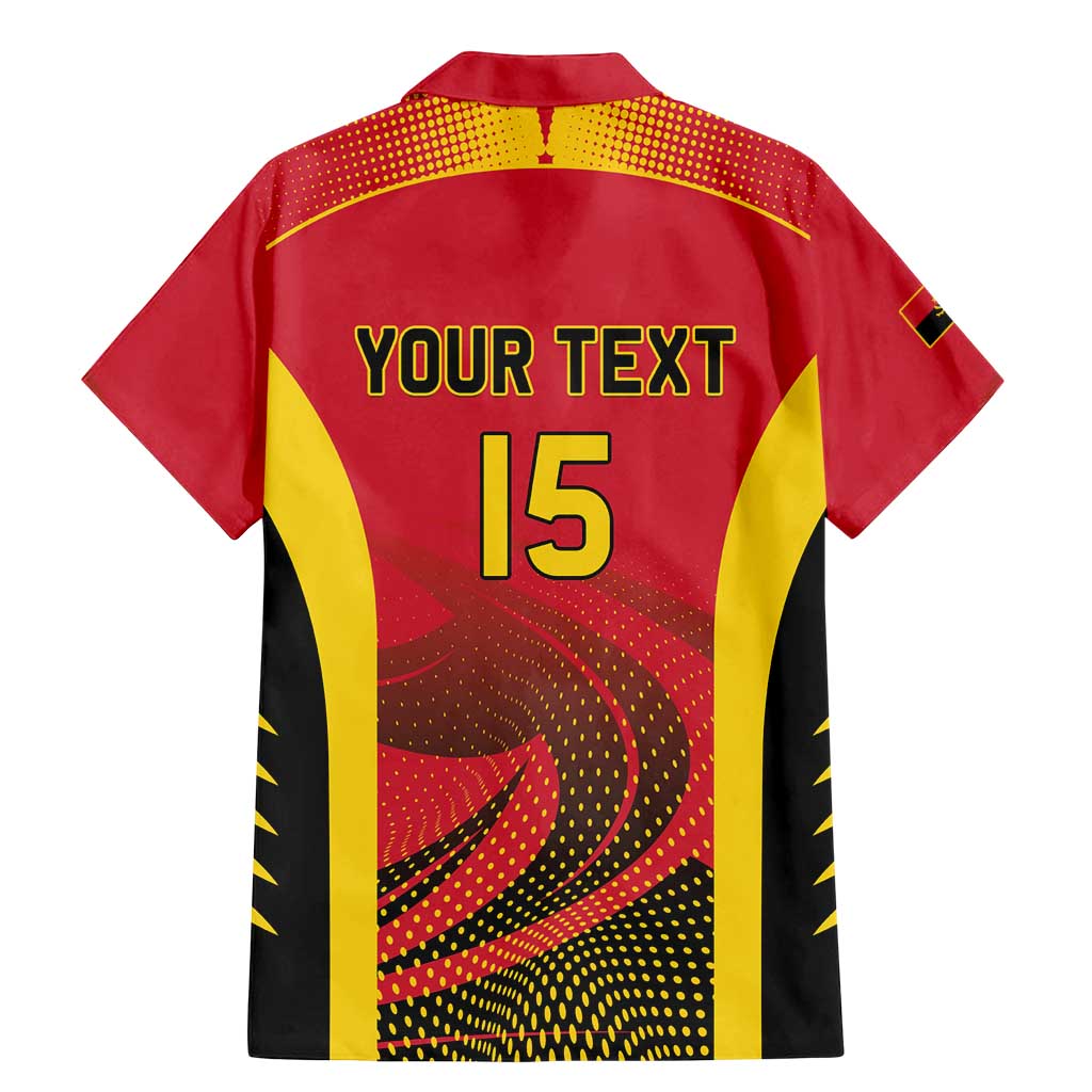 Angola Basketball Custom Family Matching Mermaid Dress and Hawaiian Shirt Go Champions - Wonder Print Shop