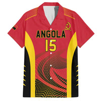 Angola Basketball Custom Family Matching Off The Shoulder Long Sleeve Dress and Hawaiian Shirt Go Champions - Wonder Print Shop
