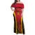 Angola Basketball Custom Family Matching Off Shoulder Maxi Dress and Hawaiian Shirt Go Champions - Wonder Print Shop