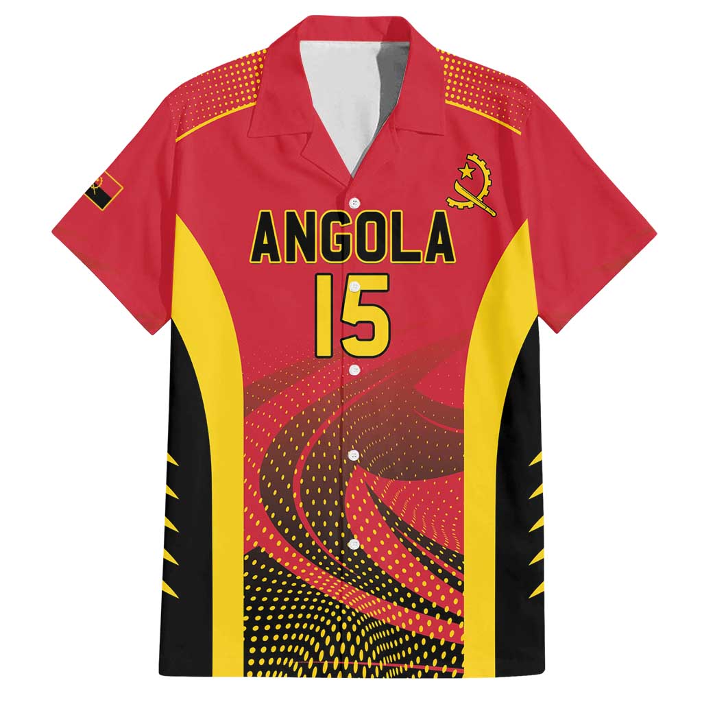 Angola Basketball Custom Family Matching Off Shoulder Short Dress and Hawaiian Shirt Go Champions - Wonder Print Shop