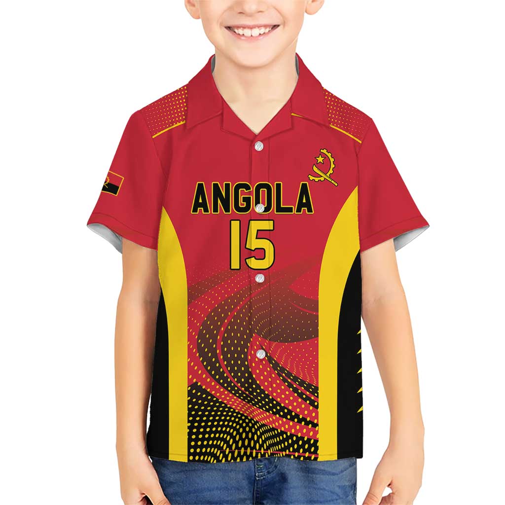 Angola Basketball Custom Kid Hawaiian Shirt Go Champions - Wonder Print Shop
