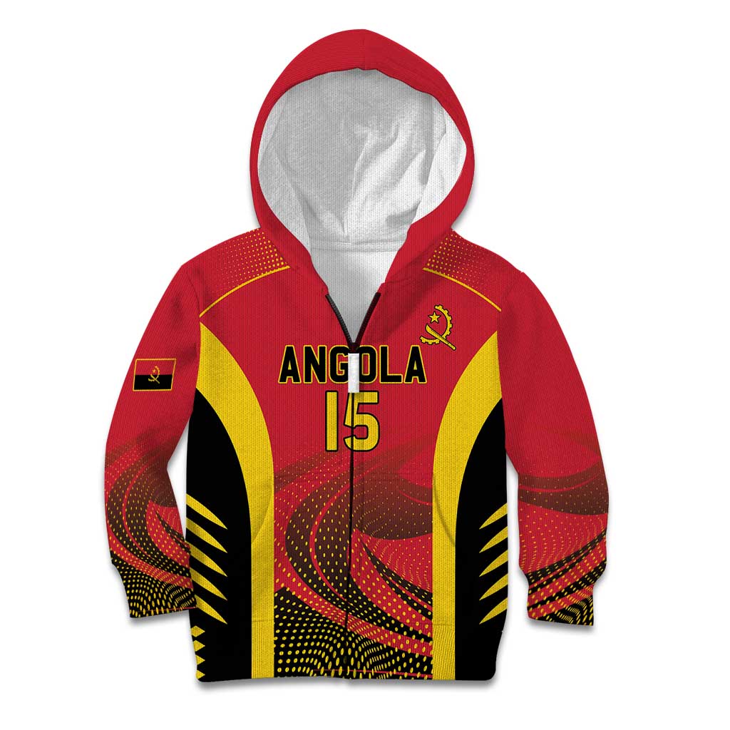 Angola Basketball Custom Kid Hoodie Go Champions - Wonder Print Shop