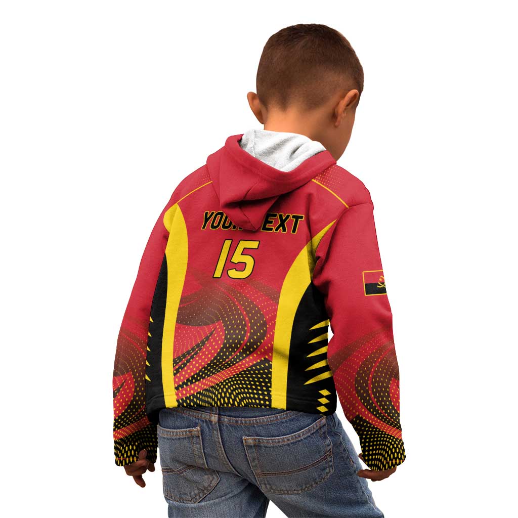 Angola Basketball Custom Kid Hoodie Go Champions - Wonder Print Shop