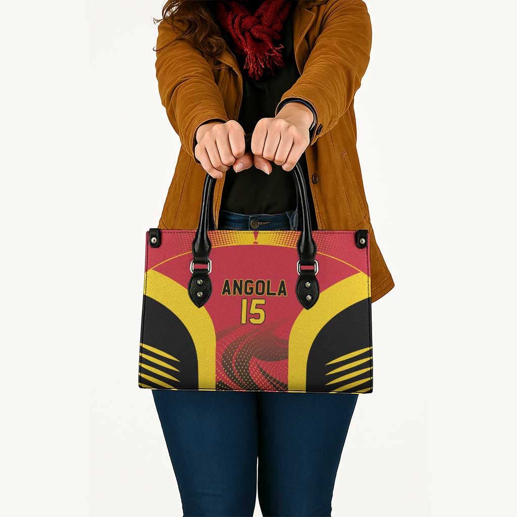 Angola Basketball Custom Leather Bag Go Champions - Wonder Print Shop