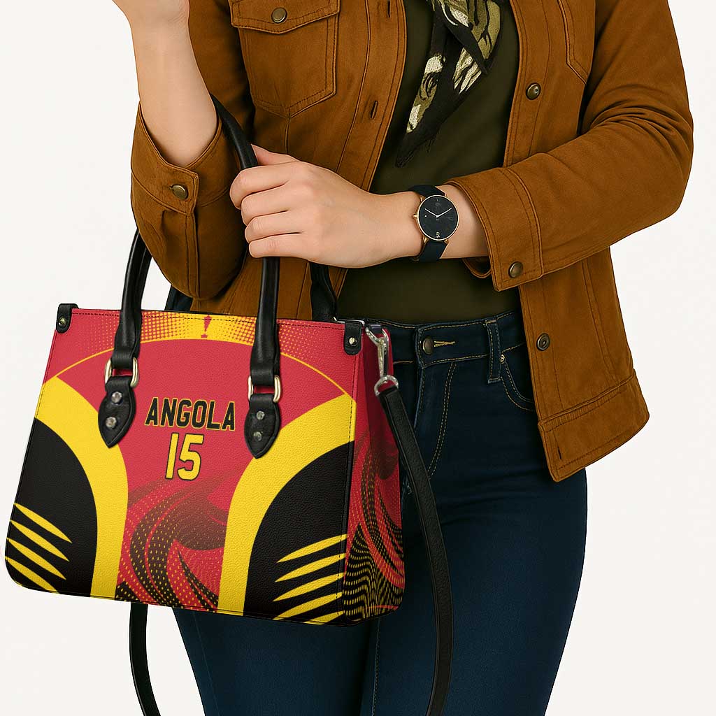 Angola Basketball Custom Leather Bag Go Champions - Wonder Print Shop