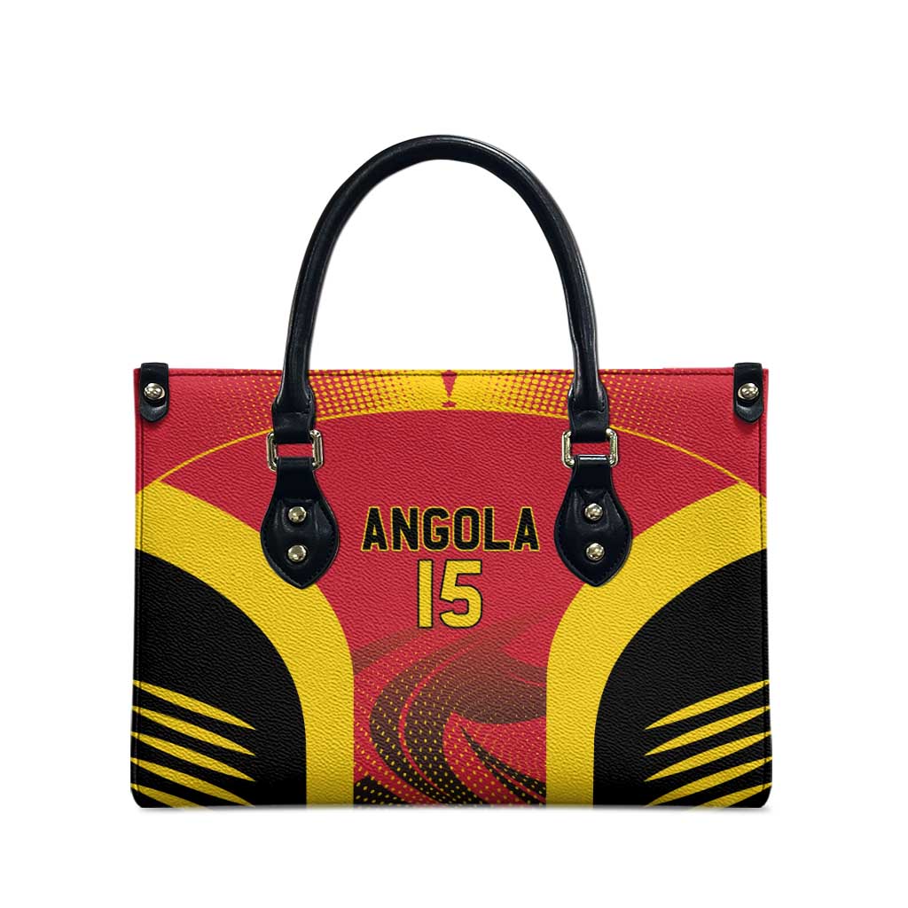Angola Basketball Custom Leather Bag Go Champions - Wonder Print Shop