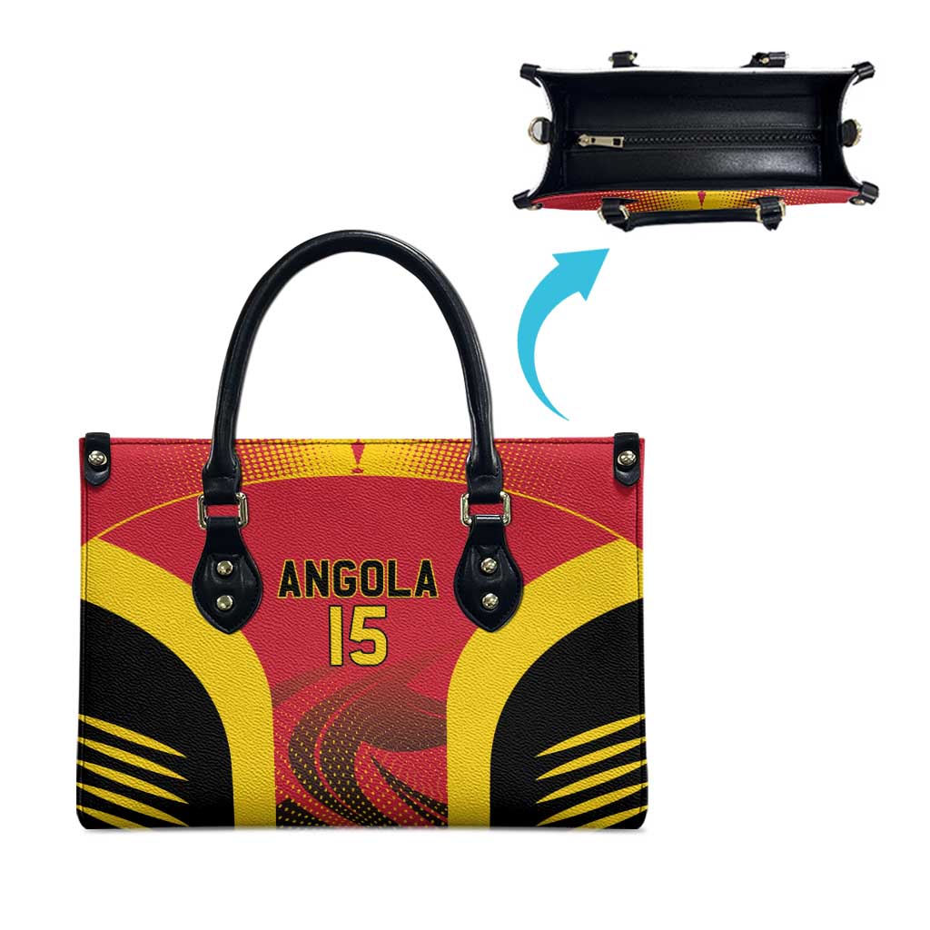 Angola Basketball Custom Leather Bag Go Champions - Wonder Print Shop