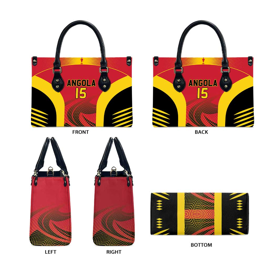 Angola Basketball Custom Leather Bag Go Champions - Wonder Print Shop