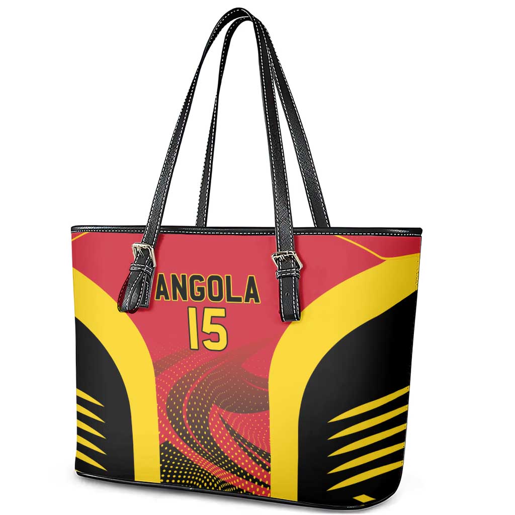 Angola Basketball Custom Leather Tote Bag Go Champions - Wonder Print Shop