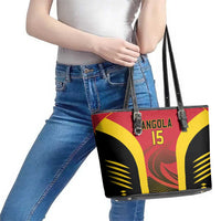 Angola Basketball Custom Leather Tote Bag Go Champions - Wonder Print Shop